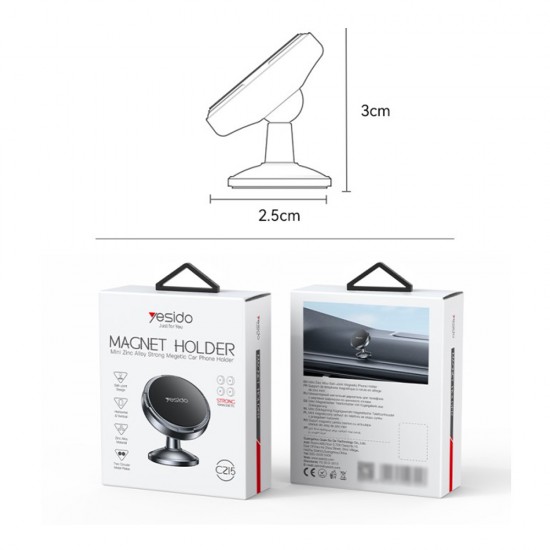 Suport auto magnetic grila ventilatie pentru telefon - Yesido C215