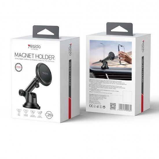 Suport auto magnetic grila ventilatie pentru telefon - Yesido C269
