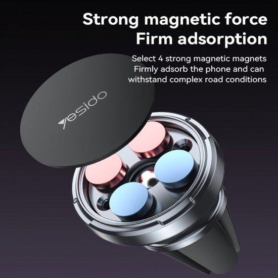 Suport auto magnetic grila ventilatie pentru telefon - Yesido C214