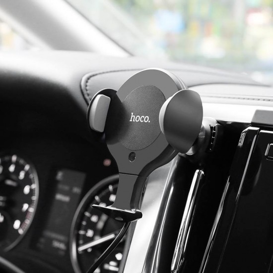 Suport telefon auto bord cu incarcare Wireless Hoco CA60 Suport telefon auto bord cu incarcare Wireless Hoco CA60