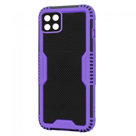 Husa spate pentru Samsung Galaxy A22 5G - Zip Case Mov