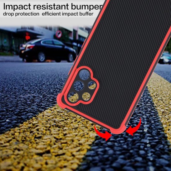 Husa spate pentru Samsung Galaxy A13 5G- Zip Case Rosu