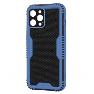 Husa spate pentru iPhone 13 Pro Max - Zip Case Albastru